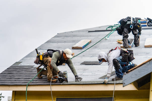 Professional Roofing technician working in Stayton, OR